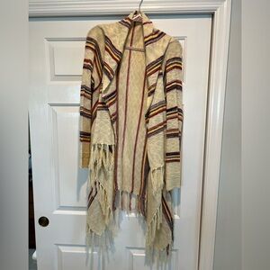 Multicolor Fringe Cardigan